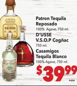 Vallarta Supermarkets Patron Tequila Reposado offer