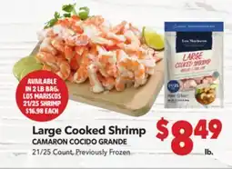 Vallarta Supermarkets Large Cooked Shrimp / CAMARON COCIDO GRANDE offer