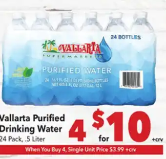 Vallarta Supermarkets Vallarta Purified Drinking Water offer