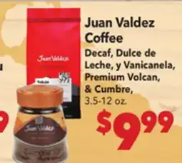 Vallarta Supermarkets Juan Valdez Coffee offer