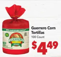 Vallarta Supermarkets Guerrero Corn Tortillas offer