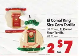 Vallarta Supermarkets El Comal King Size Corn Tortilla offer