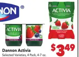 Vallarta Supermarkets Dannon Activia offer