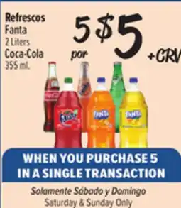 El Super Fresh Fanta 2 Liters, Coca-Cola 355 ml offer