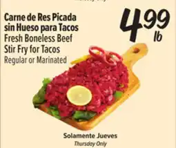 El Super Fresh Fresh Boneless Beef Stir Fry for Tacos offer
