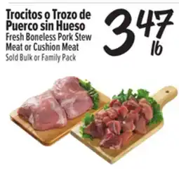 El Super Fresh Fresh Boneless Pork Stew Meat or Cushion Meat offer