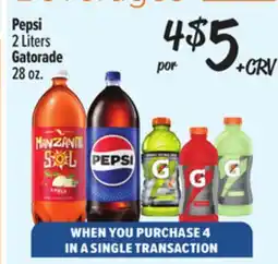 El Super Fresh Pepsi 2 Liters, Gatorade 2 8 oz offer