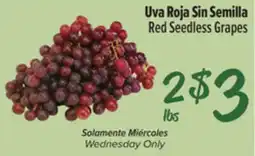 El Super Fresh Red Seedless Grapes offer