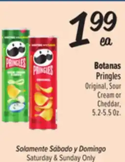El Super Fresh Pringles Original, Sour Cream or Cheddar offer
