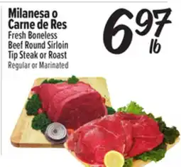 El Super Fresh Fresh Boneless Beef Round Sirloin Tip Steak or Roast offer