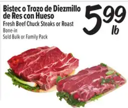 El Super Fresh Fresh Beef Chuck Steaks or Roast Bone-in offer