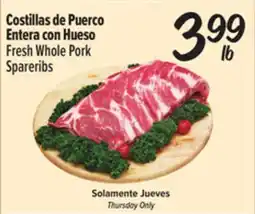 El Super Fresh Fresh Whole Pork Spareribs offer