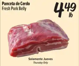 El Super Fresh Fresh Pork Belly offer