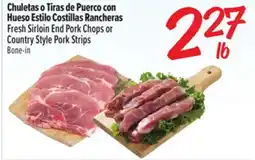 El Super Fresh Fresh Sirloin End Pork Chops or Country Style Pork Strips offer
