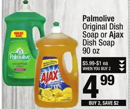 Super King Markets Palmolive Original Dish Soap or Ajax Dish Soap offer