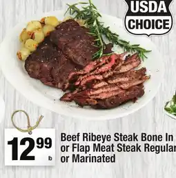 Super King Markets Beef Ribeye Steak Bone In or Flap offer