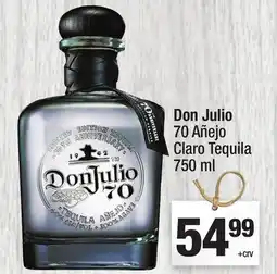 Super King Markets Don Julio 70 Añejo Claro Tequila offer