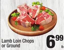 Super King Markets Lamb Loin Chops or Ground offer