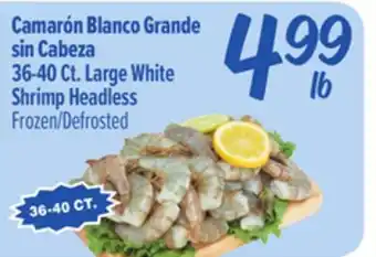 El Super Large White Shrimp Headless offer