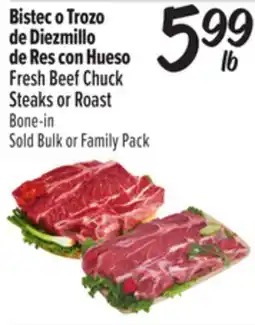 El Super Fresh Beef Chuck Steaks or Roast offer