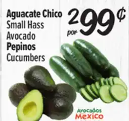 El Super Small Hass Avocado, Cucumbers offer