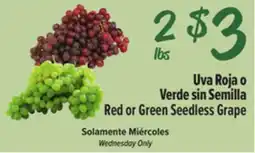 El Super Red or Green Seedless Grape offer