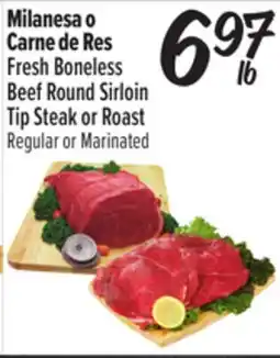 El Super Fresh Boneless Beef Round Sirloin Tip Steak or Roast offer