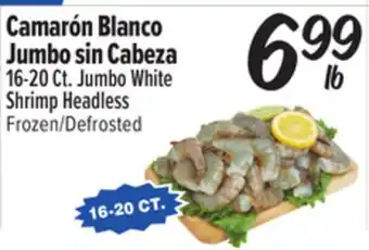 El Super 16 Jumbo White Shrimp Headless offer