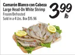 El Super Large Head-On White Shrimp offer