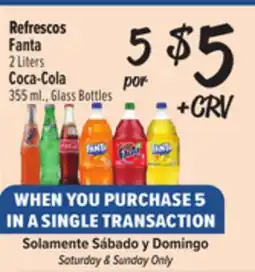 El Super Fanta 2 Liters Coca-Cola 355 ml., Glass Bottles offer