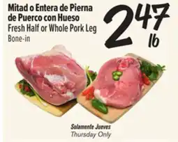 El Super Fresh Half or Whole Pork Leg offer