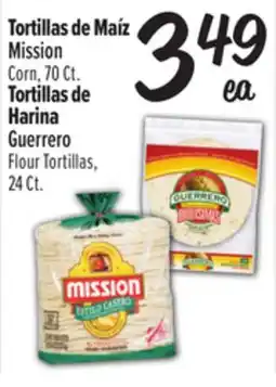 El Super Mission Corn 70 Ct., Guerrero Flour Tortillas, 24 Ct offer