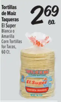 El Super Corn Tortillas for Tacos offer