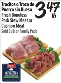 El Super Fresh Boneless Pork Stew Meat or Cushion Meat offer