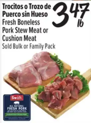 El Super Fresh Boneless Pork Stew Meat or Cushion Meat offer