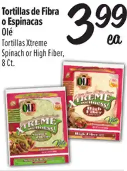 El Super Tortillas Xtreme Spinach or High Fiber offer