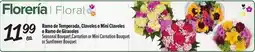 El Super Seasonal Bouquet, Carnation or Mini Carnation Bouquet or Sunflower Bouquet offer
