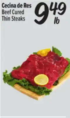 El Super Beef Cured Thin Steaks offer