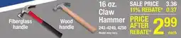 Menards 16 oz. Claw Hammer offer