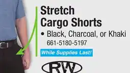 Menards Stretch Cargo Shorts offer
