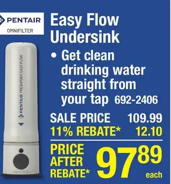 Menards Easy Flow Undersink offer