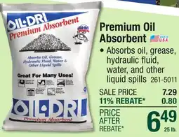 Menards Premium Oil Absorbent offer