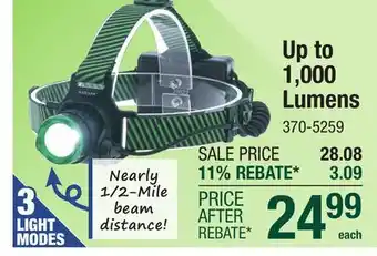 Menards Up to 1,000 Lumens offer