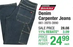 Menards Denim Carpenter Jeans offer