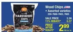 Menards Wood Chips offer