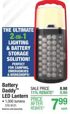 Menards Battery Daddy LED Lantern offer
