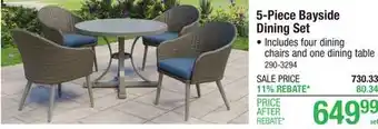 Menards 5-Piece Bayside Dining Set offer