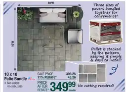 Menards 10 x 10 Patio Bundle offer