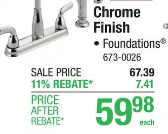 Menards Chrome Finish offer