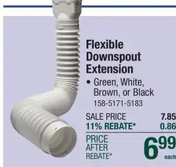 Menards Flexible Downspout Extension offer